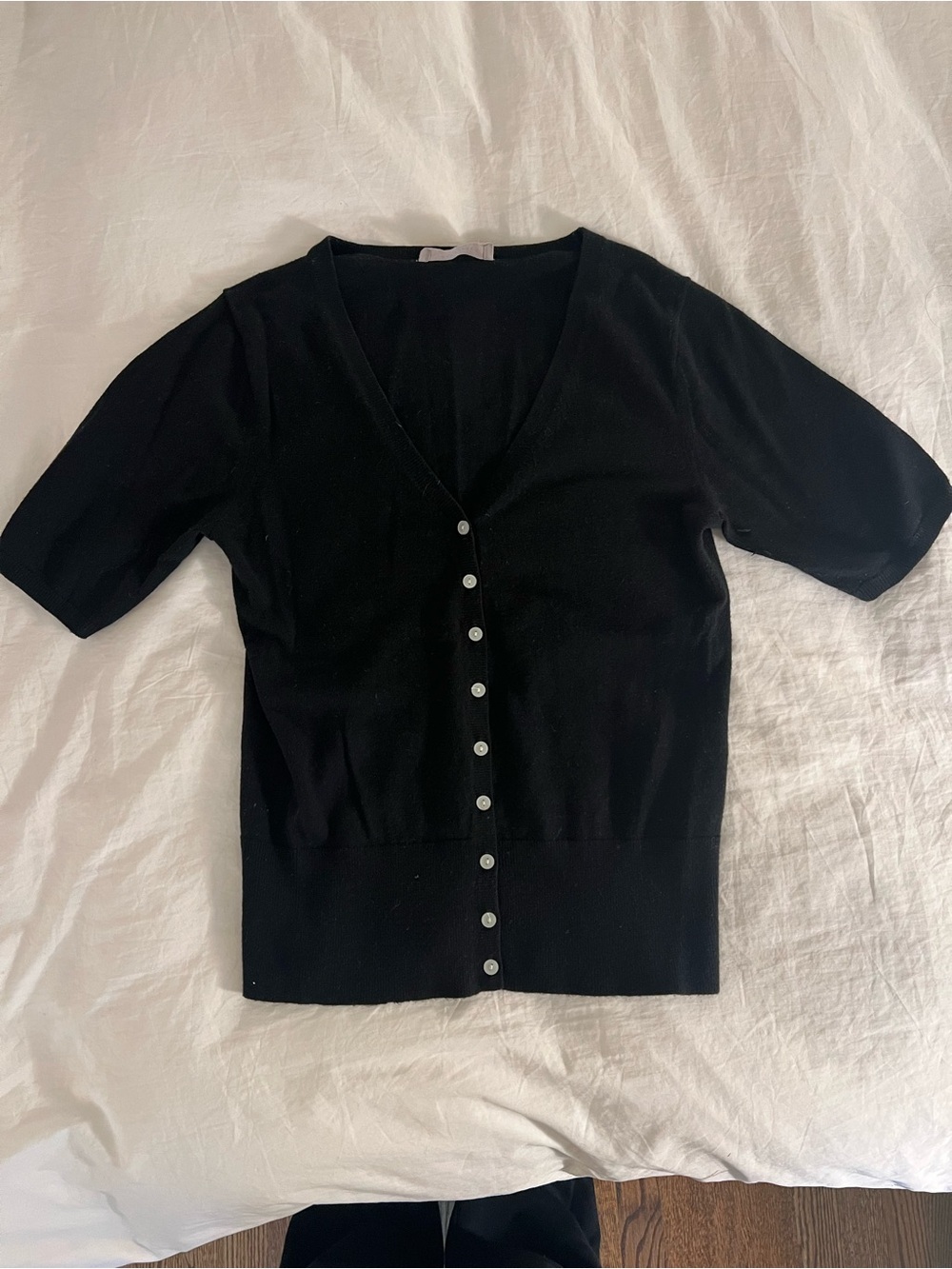 Everlane Short-Sleeve Button Cardigan - Women, sz S